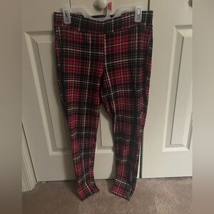 Torrid Red and Black Plaid Leggings